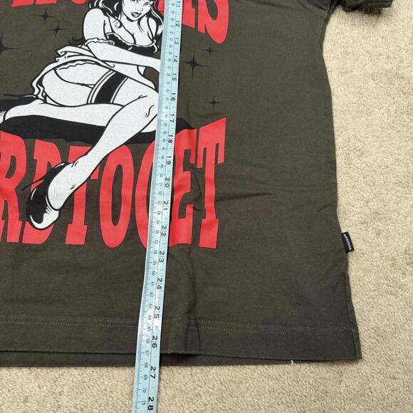 WHOOSIS “Hard to Get” Graphic T-Shirt Pin-Up GirlDesign Small Streetwear Tee Y2K - Picture 7 of 8